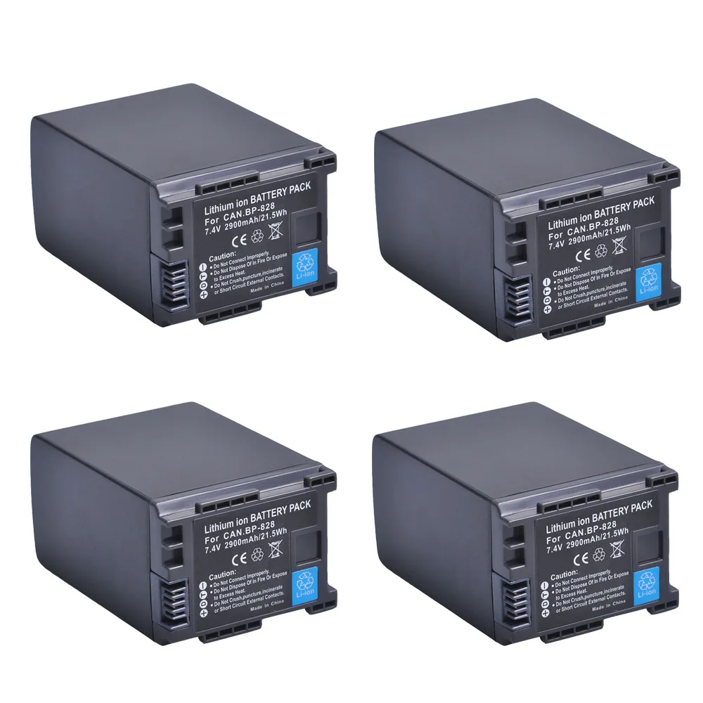 Аккумулятор для камеры Canon VIXIA GX10 XF400 XF405 HFG20 HFG30 HFG40 HFS21 HFS30 HFM41 HFM400 4 шт. 2900