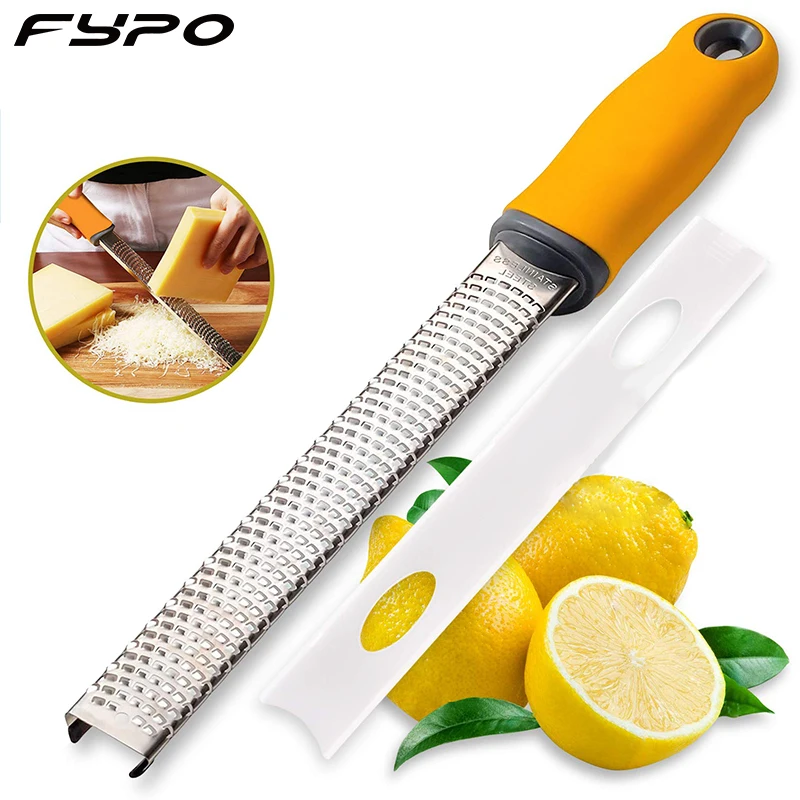 Lemon Zester & Cheese Grater-Ginger, Garlic, Nutmeg, Chocolate, Razor-Sharp Stainless Steel Blade+Protect Cover-Dishwasher Safe, cheese grater,lemon zester grater,kitchen grater