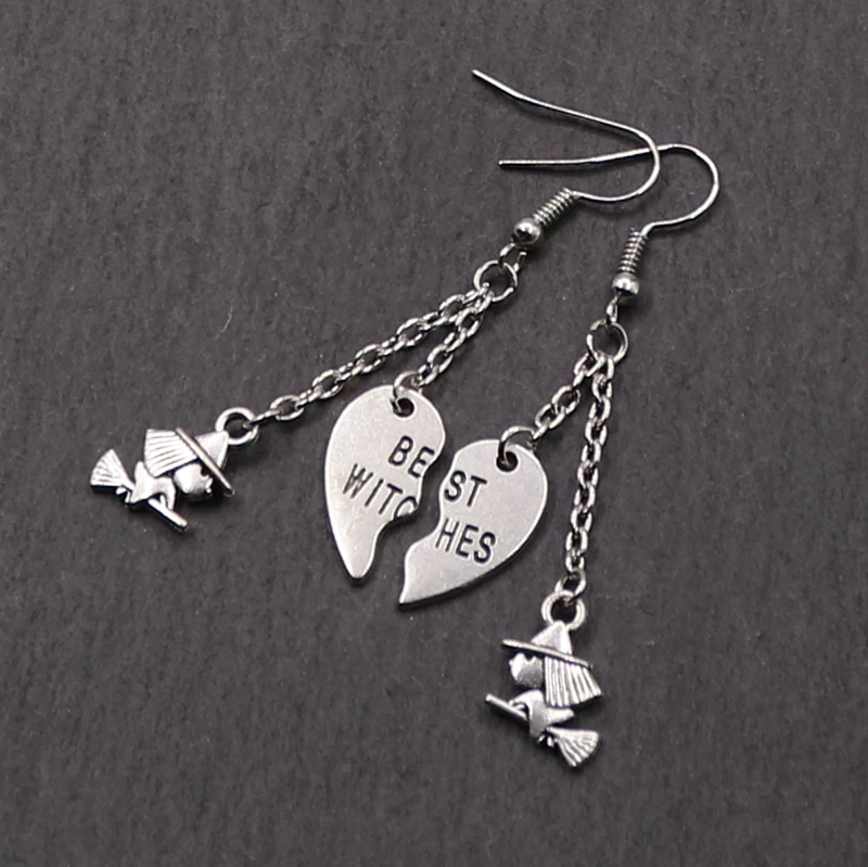 1 компл. Лучшие серьги ведьмы друзья языческий подарок Wicca ведьма на бромпаге