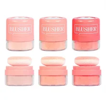 Румяна на воздушной подушке с грибовидной головкой, тонкая пудра, трёхмерный косметический макияж