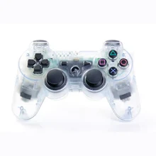 Беспроводной Bluetooth прозрачный цветной контроллер для sony playstation Dualshock 3 PS3 контроллер вибрации геймпад