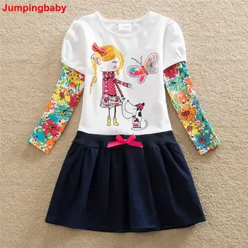 

2019 Girls Dress Vestidos Kids Dreeses for Baby Girl Clothes Vestido De Festa Infantil Roupas Infantis Menina Robe Fille Jurken