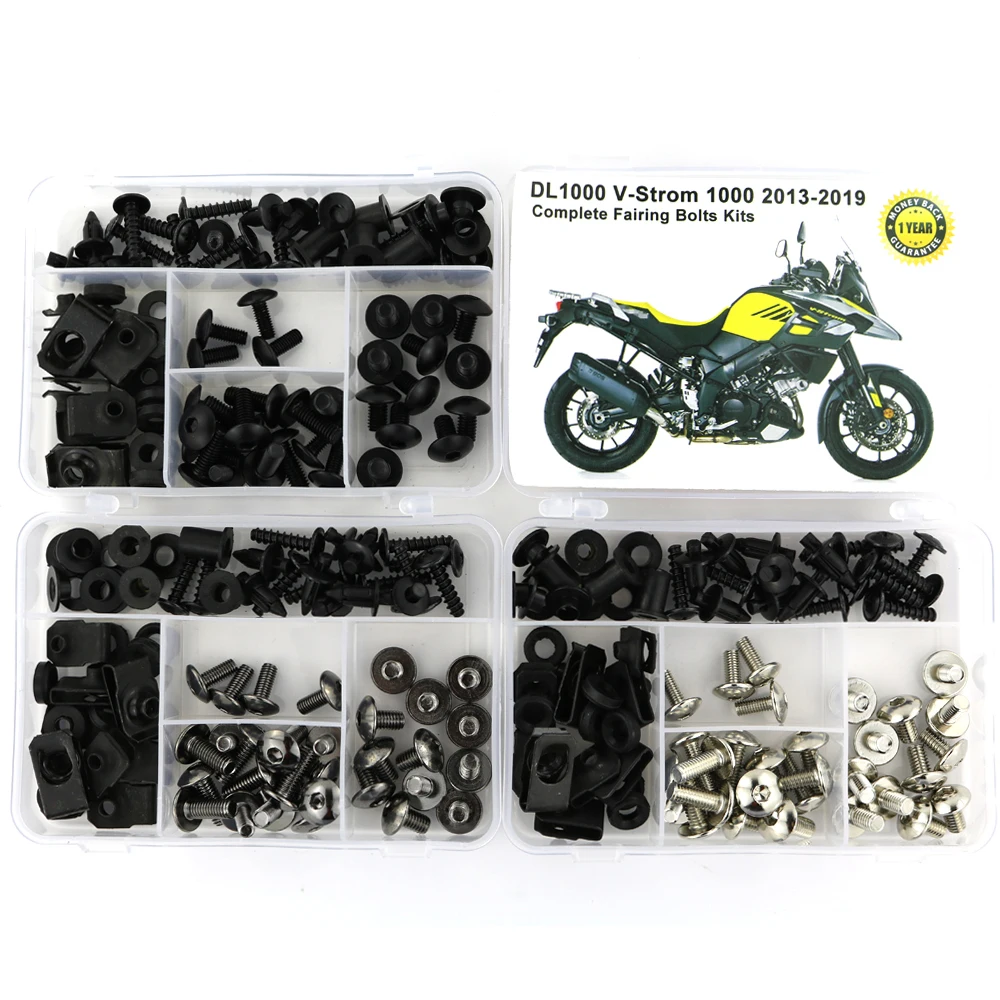 Fit For Suzuki DL1000 Vstorm 1000 2013-2019 Motorcycle Full Fairing Bolts Kit Screw Speed Nut Covering Clips Steel | Автомобили и
