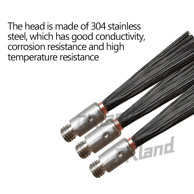 1pc/10pcs Polishing Brush Head For Stainless Steel Weld Bead Processor Welding Seam Cleaning Machine With M6/M8 Thread 3