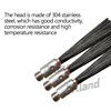 1pc/10pcs Polishing Brush Head For Stainless Steel Weld Bead Processor Welding Seam Cleaning Machine With M6/M8 Thread 3