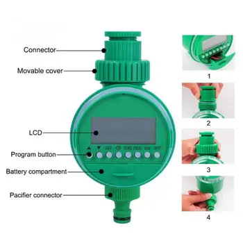 

LCD Display Automatic Irrigation Controller Electronic Garden Watering Timer Intelligent Valve Watering Control Device