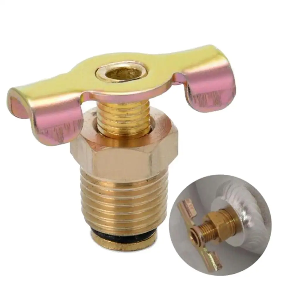 3/8 Inch NPT Brass Drain Valve Air Compressor Drain Valve Tank Replacement Part