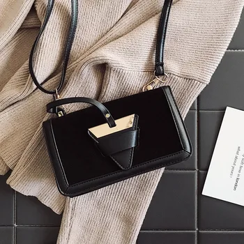 

Small bag 2020 new Korean version of the shoulder Messenger bag frosted small square bag simple fashion women bag