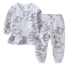 Г. Пижамы для девочек pijama infantil Pyjamas, Детская ночная рубашка с мультяшным принтом Koszula Nocna, пижамный комплект, Ститч Chemise De Nuit, домашняя одежда