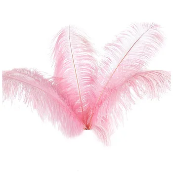 

10 pcs Natural Ostrich Feathers Wedding Party Decoration Pink 20-25cm