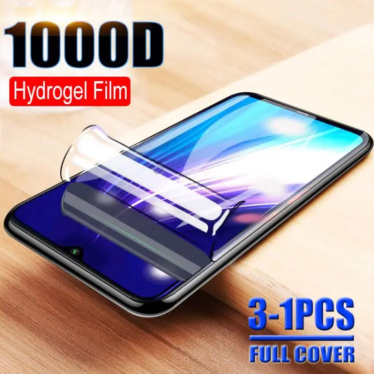 

1000D 3-1PCS Screen Hydrogel Protector Film For Xiaomi Redmi Note 8 7 Pro 8T 7A 8A Redmi K20 K30 Pro Screen Protector Not Glass