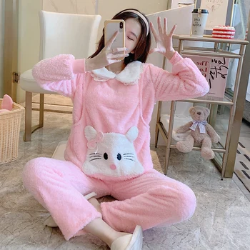

2020 Autumn Maternity Pajamas Breastfeeding Pregnant Women Nursing Pajama Set Top Pants Sleepwear Pregnancy Nightgown Clothes
