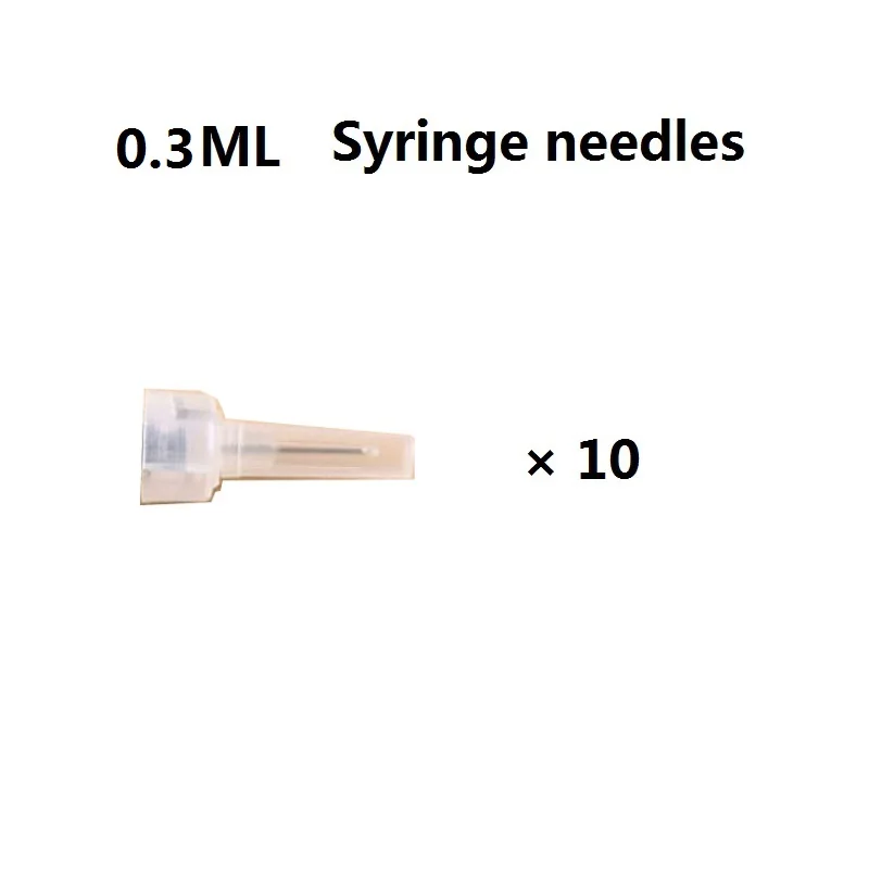0.3ml syringe nel 10 0,3 мл и 0,5 мл маленькая стальная ручка для инъекций устройство для распыления высокого давления Гиалуроновая кислота ручка ампульная головка шприц иглы - Цвет: 0.3ml syringe nel 10