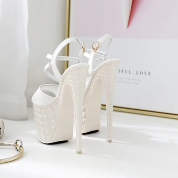 

Hate sky high 20cm super high heel fine heel women's shoes fish mouth sandals waterproof platform pole dance T catwalk shoes