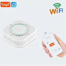 Tuya-alarma de humo con Wifi para el hogar, Detector de humo con protección contra incendios, combinación de alarma de fuego, sistema de seguridad para el hogar, Bomberos #3