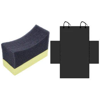 

Car Tyre Brush Sponge Tire Dressing Applicator Crescent-Shaped Cleaning & Car Pet Trunk Mat Tarpaulin Oxford Cloth