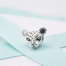 Новые осенние серебряные сверкающие Лев Подвески Бусины из стерлингового серебра 925 браслет шарма Цепочки и ожерелья DIY для женщин Memnon ювелирные украшения