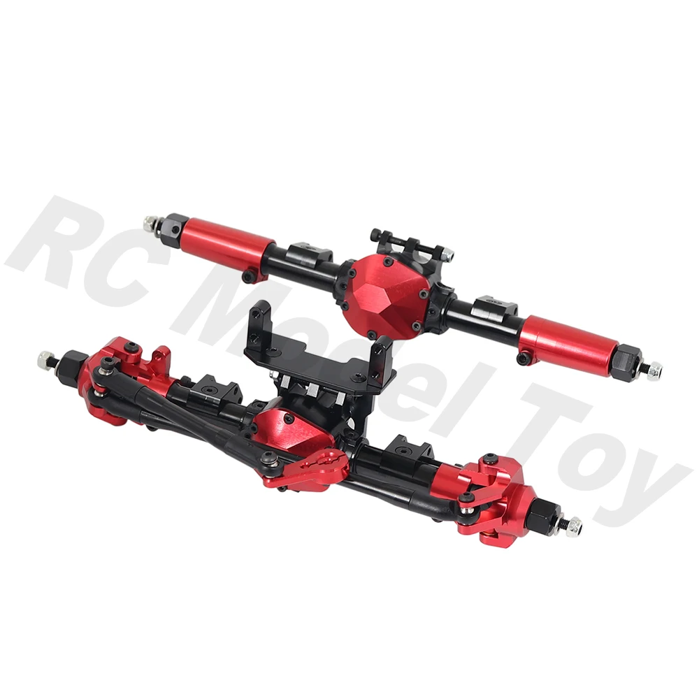CNC Metal Front Rear Axle For 1/10 RC Crawler Car RGT 86100 Axial SCX10 II 90046 90047 Upgrade
