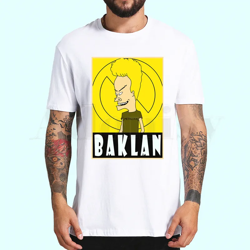 I Футболки BEAVIS AND BUTTHEAD, летняя модная футболка с принтом, Повседневная футболка с круглым вырезом, брендовая забавная футболка, футболки - Цвет: I