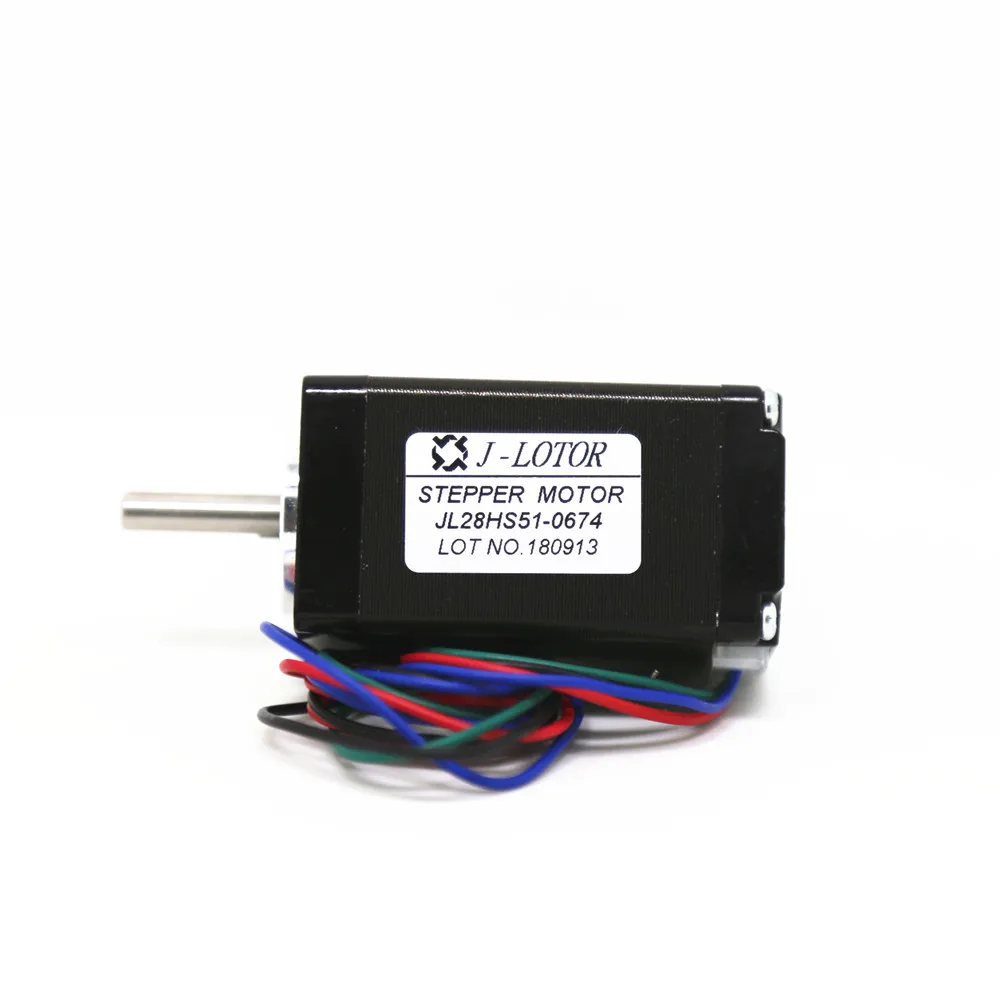 NEMA11 28BYG51 1 8 ° 0.67A 2 кг. См 12Ncm 28 мм шаговый двигатель фазный 4 провода двухполярный