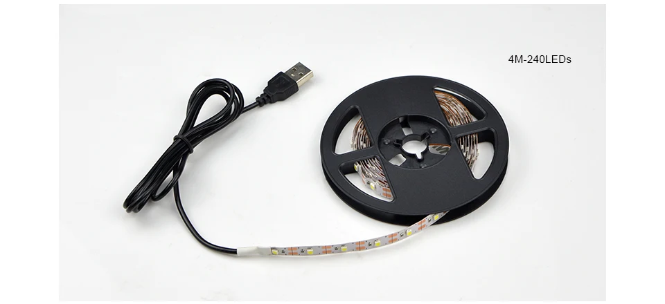 ТВ ПОДСВЕТКА светодиодный светильник 0,5 м-5 м Светодиодная лента для ТВ прикроватный столик декор Освещение DC 5 В гибкий USB led лента luz