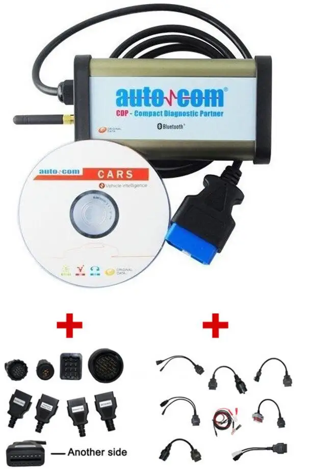 

2020 Newest For Autocom CDP Pro for Delphi DS150E New Vci Diagnostic Tool Plus OBD2+bluetooth+ full set car and truck cables