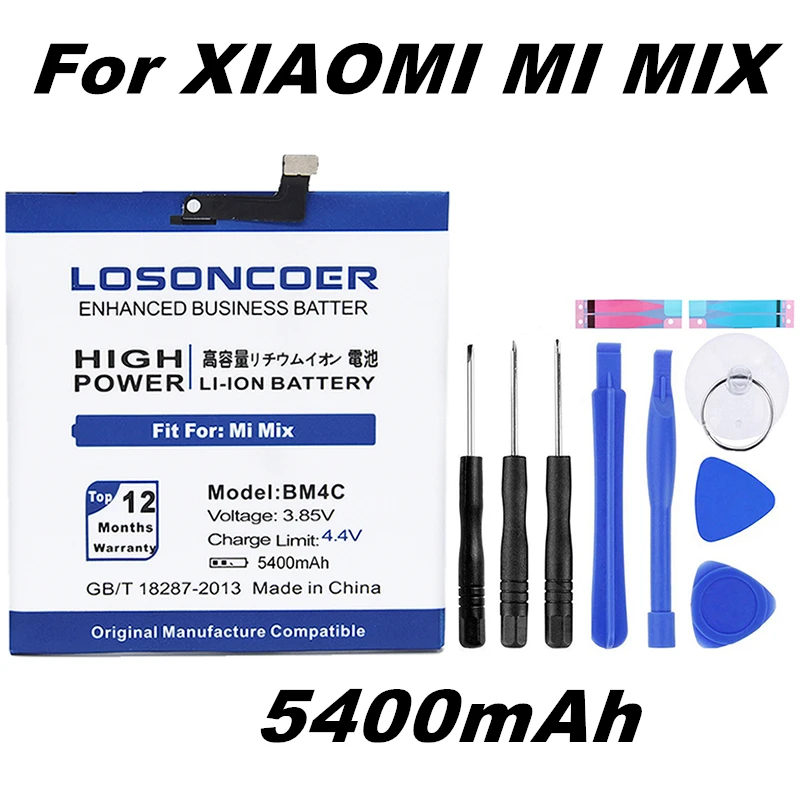 LOSONCOER 5400 мАч BM4E батарея мобильного телефона для Xiaomi mi Pocophone F1 Poco F1 батарея BM4A для Red mi Pro BM4C для Xiaomi mi x