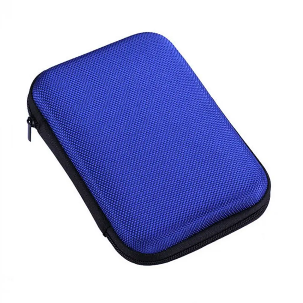Мобильное хранение на жестком диске сумка 2,5 дюймов Seagate мобильный жесткий диск коробка ударопрочный защитный пакет для хранения кабелей коробка - Цвет: blue