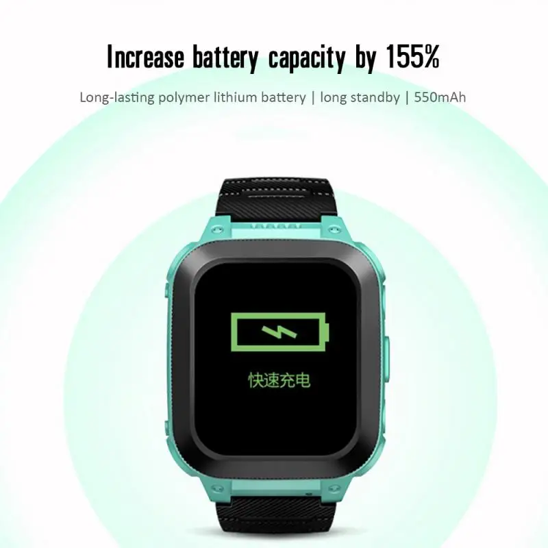 Детский gps трекер SOS Smartwatch мониторинг позиционирования телефон дети водонепроницаемые часы детские часы Совместимость IOS и Android PK Q80