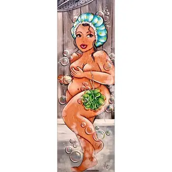 

Icon Diamond Embroidery Bathrooms Girl Crystal 5D Cross Stitch Drill Diamond Painting DIY Sticker Decor Paintings