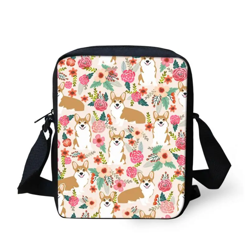 

flower Child Shoulder School Square Messenger Bag Animal Kids Crossbody Schoolbag For Girls Book Bags Mochila Infantil