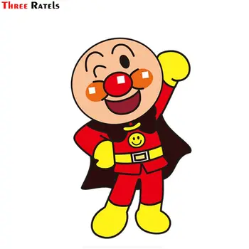 

Three Ratels FC414 Anpanman cartoon 3D Stickers for car macbook decal