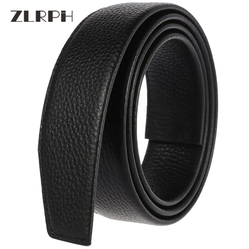 

ZLRPH brand popular high-end design top layer leather belt men's automatic buckle belt black GZYY-LY35-3602