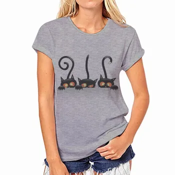 

cat funny t shirt female hands Casual Michelangelo fashion short sleeve tshirt ulzzang kawaii women streetwear grunge harajuku