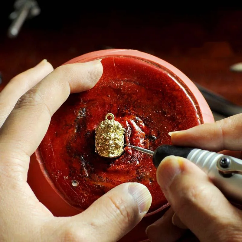 brass buddha pendant