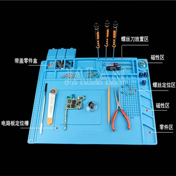 

Mobile phone BGA soldering repair work platform S-110 S-120 S-130 S-140 S-150 S-160 S-170 S-180 Heat Insulation Silicone Pad