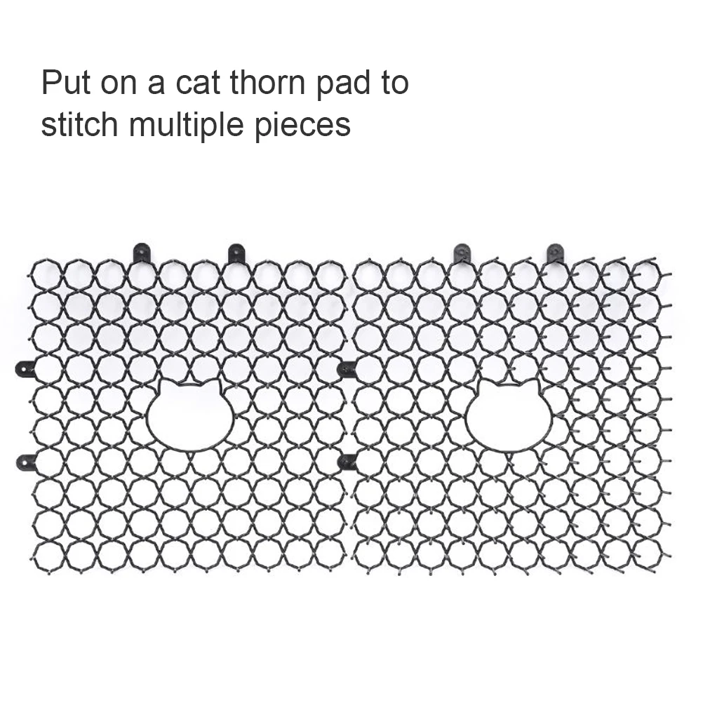 Anti-Cat Thorn Pad Protective Cat Prevent Nails Garden Hollowed Out Anti Cat Repellent Fence Yard Practical Thorn Pad No Harm Anti-Cat Thorn Pad Protective Cat Prevent Nails Garden Hollowed Out Anti Cat Repellent Fence Yard Practical Thorn Pad No Harm