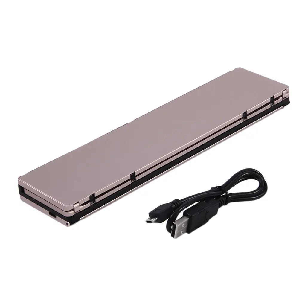 

F18 Folding Keyboard Foldable Aluminum Alloy Wireless Keyboard For Tablets Slim Keyboard Folding