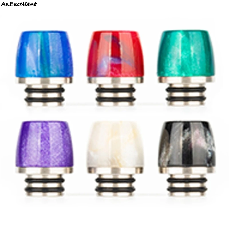 NEW 510 Stainless Resin Drip Tip For Eleaf Melo 5/Uwell Valyrian II V2 TFV8 Baby/TFV8 Baby Tank Cigarette Accessories | Электроника