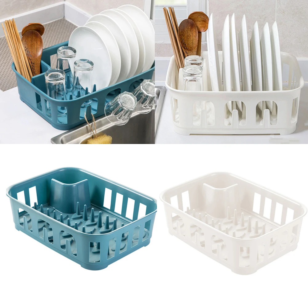 

Dish Drainer Sink Drain Basket Washing Water cup Tableware Plastic Drying Rack Kitchen Accessories Organizer