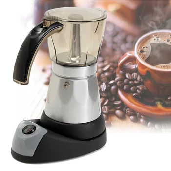 

300ml Electric Automatic Coffee Machine Mini Coffee Maker Kitchen Cafetiere Heater 6 Cups 3 minutes AU Plug 220-240V Tea Pot