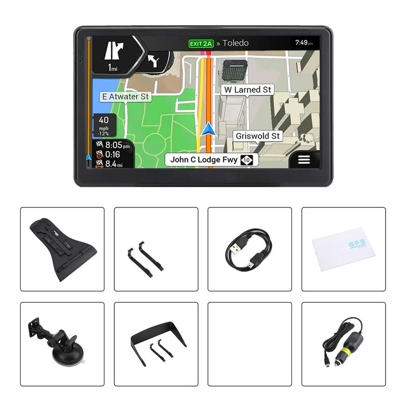 Автомобильный GPS навигатор 7 дюймов HD FM голосовая навигация Navitel новейшая