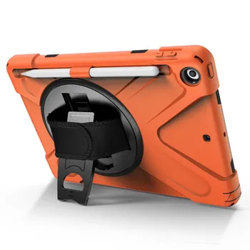 

Shockproof Rugged Heavy Duty Protective Case With 360 Degree Rotating Hand Strap/Sholder Strap For iPad Air 10.5/Pro 10.5