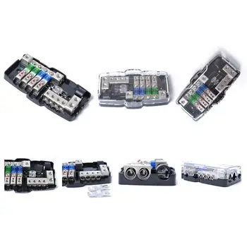 

Multi-functional LED Car AUdio Stereo ANL Fuse Holder Distribution 0/4ga 4 Way F