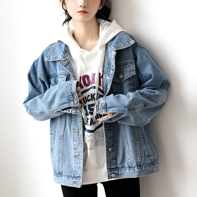 Denim Woman Jacket Winter 2021 Oversize 