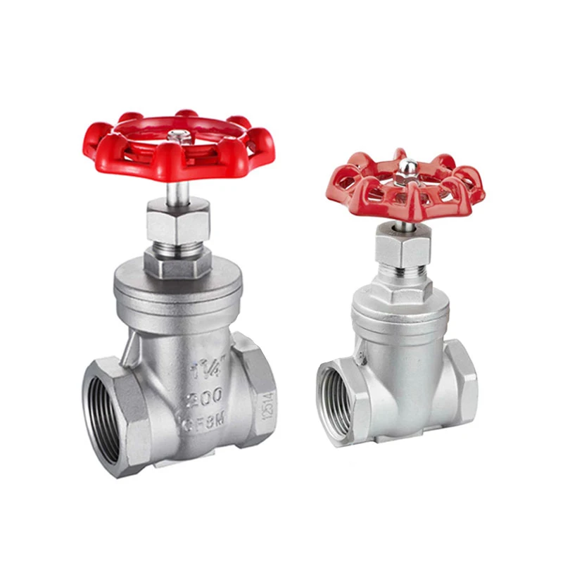 304 stainless steel famale gate valve Z15W-16 1/2 3/4 1 BSP water meter switch valve plumbing accessories
