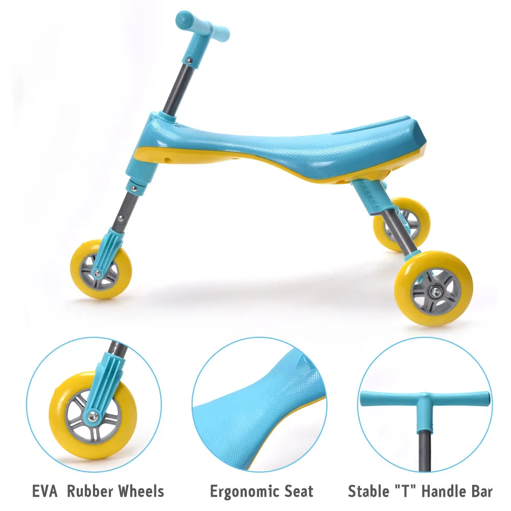 fly bike foldable toddlers glide tricycle