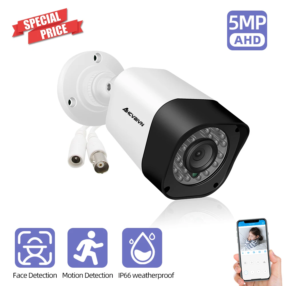 Аналоговая камера высокого разрешения Камера 5MP Распознавание лиц