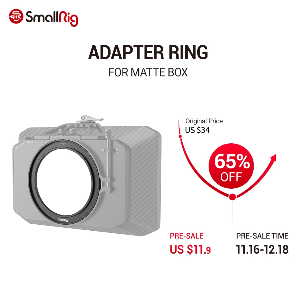 

SmallRig 95-114mm Threaded Adapter Ring for Matte Box 2661