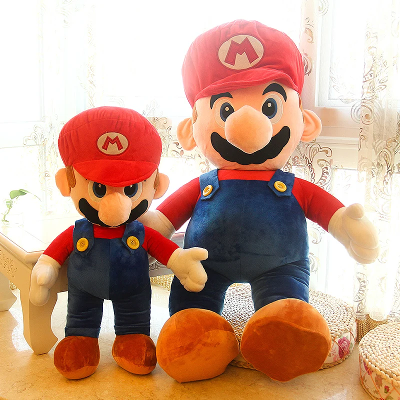 45/55 см Высокое качество Super Mario Bros Супер Марио и Луиджи Плюшевые игрушки Супер Марио прекрасный чучело кукла подарок мягкие куклы для детей